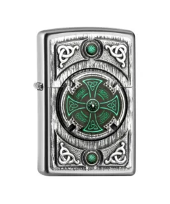 Zippo Feuerzeug – Celtic Green Cross