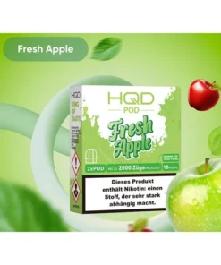 HQD Cirak 2 Pod – Fresh Apple (Apfel) – 18mg – 1000 Züge – 2er Set