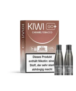 KIWI GO+ Pod – Caramel Tobacco (Karamel Tabak) – 20mg – 2er Set