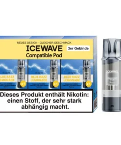ICEWAVE 3 in 1 Pod – Blue Razz Lemonade (Himbeerlimonade) – 20mg – 3er Set