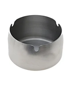 Aschenbecher „M“ silber, matt gebürstet; Ø 8,5 cm; Höhe 5,3 cm