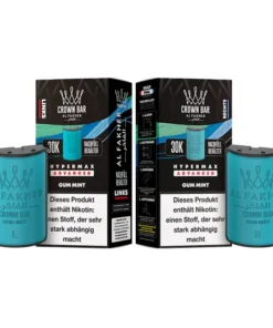 Pods (1x links & 1x rechts) – Al Fakher 30K Hyper Max – Advanced – Big Puffs – Gum Mint (Kaugummi, Minze)