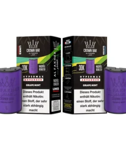 Pods (1x links & 1x rechts) – Al Fakher 30K Hyper Max – Advanced – Big Puffs – Grape Mint (Traube, Minze)