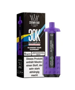 Basisgerät – Al Fakher 30K Hyper Max – Advanced – Big Puffs – Blueberry Sour Raspberry (Blau- u. saure Himbeere)