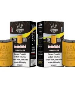 Pods (1x links & 1x rechts) – Al Fakher 30K Hyper Max – Advanced – Big Puffs – Pineapple Ice (Ananas, Eis)