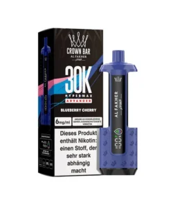 Pods (1x links & 1x rechts) – Al Fakher 30K Hyper Max – Advanced – Big Puffs – Blueberry Cherry (Blaubeere, Kirsche)