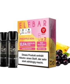 ELFBAR ELFA Prefilled Pod – Pineapple Acai (Ananas, Acai-Beere) – 20mg – 2er Set