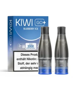 KIWI GO+ Pod – Blueberry Ice (Blaubeere, Eis) – 20mg – 2er Set