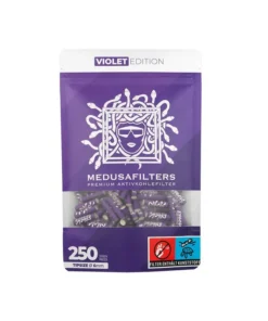 Medusafilters „Violet Edition“, Ø 60 mm, Aktivkohlefilter ; 250er Pack
