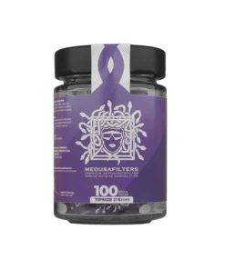 Medusafilters „Violet Edition“, Ø 60 mm, Aktivkohlefilter ; 100er Glas