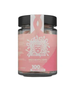 Medusafilters „Rosé Edition“, Ø 60 mm, Aktivkohlefilter ; 100er Glas