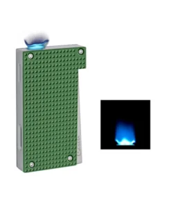 Sturmfeuerzeug „Chrom/Grün“, Flat Flame