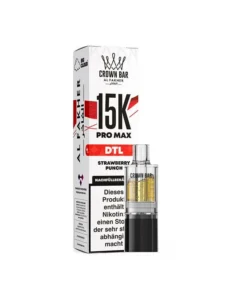 Al Fakher 15K PRO MAX Pod – Strawberry Punch (Erdbeere, Punch) – 6 mg – 15.000 Züge