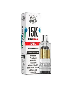 Al Fakher 15K PRO MAX Pod – Blueberry Ice (Blaubeere, Eis) – 6 mg – 15.000 Züge