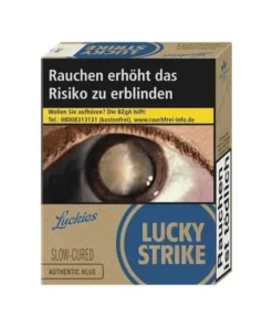 Lucky Strike Authentic Blue L Zigaretten Packung
