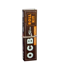 OCB Unbleached Slim Virgin Roll Kit Zigarettenpapier