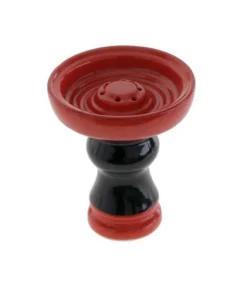 Shishakopf Keramik Rot-Schwarz