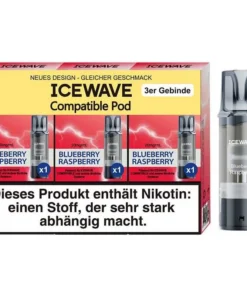 ICEWAVE Pod Blueberry Raspberry 20 mg/ml 3 Stück