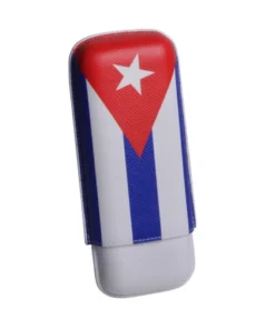 Elie Bleu Cuba Flag Etui für 2 Zigarren