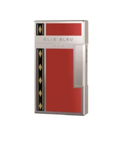Elie Bleu J-14 Diamond Lack rot mit Alba Einlegearbeit Feuerzeug
