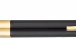 S.T. Dupont Kugelschreiber schwarz mit Gelbgoldfinish