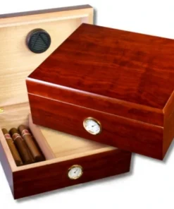 Walnut-Finish Humidor V-380