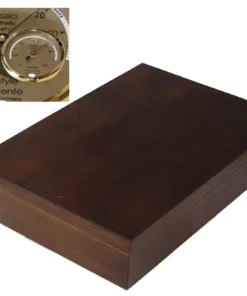 Antikeffekt Holz Humidor mit deutschem Profi-Haarhygrometer 40 Zigarren