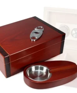 Cherry-bicolor Humidor-Set V-250