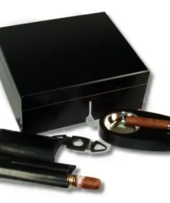 Humidor Geschenk Set Noir V-460 inkl. Polymerbefeuchter