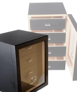 Angelo Humidorschrank Cabinet Black V-1350