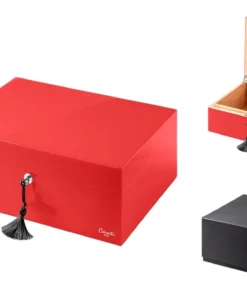 Caseti Paris Humidor 75 Zigarren rot
