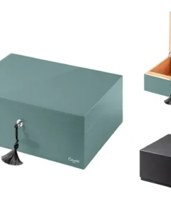 Caseti Paris Humidor 75 Zigarren light petrol