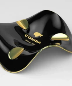 Cohiba Aschenbecher Logo schwarz/gold
