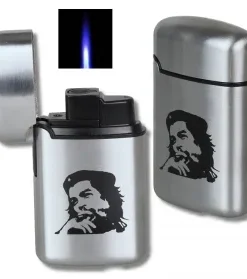 Che Guevara Jetflamme-Feuerzeug – Sturmfeuerzeug metal gebürstet