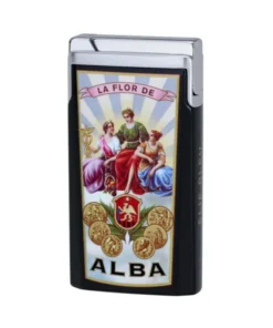 Elie Bleu J-15 La flor de Alba schwarz Feuerzeug