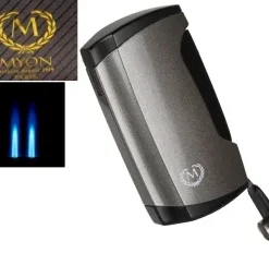 Myon-Paris Zigarrenfeuerzeug Racing Edition 2fach Jet, Bohrer Pearl