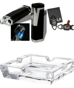 Necuma Smokersset 104 LA Feuerzeug Zigarrencutter Ascher