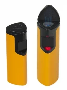 Myon-Paris Zigarren-Feuerzeug Racing Edition Space Sensor gelb 3 fach Laserflamme