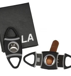 LA Zigarrenabschneider oval Zigarrencutter TPR-Gummibeschichtung