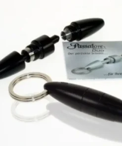Zigarren Rundcutter Passatore Duo Alu schwarz Made in Germany