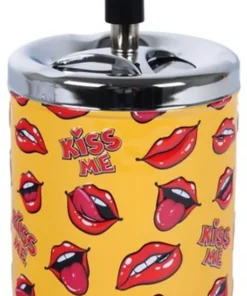 XL Drehascher Aschenbecher Lips gelb