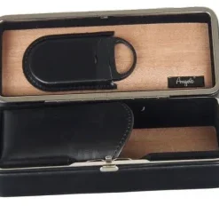 Zigarrenetui-Reisehumidor Zedernholz mit Zigarrencutter