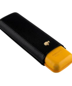 Cohiba Lederetui 2er schwarz/gelb