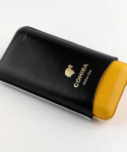 Cohiba Lederetui 3er schwarz/gelb/weiß