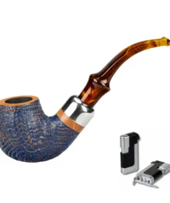Vauen Pfeife * Denim 4915 + Necuma Pfeifenfeuerzeug