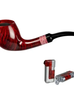 Vauen Pfeife Rose 8371 + Necuma Pfeifenfeuerzeug