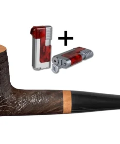 Vauen Pfeife Mokka 5209 + Necuma Pfeifenfeuerzeug