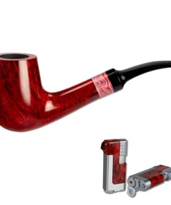 Vauen Pfeife Rose 8372 + Necuma Pfeifenfeuerzeug
