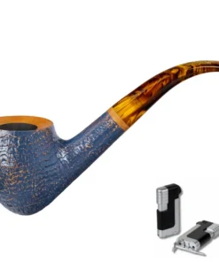 Vauen Pfeife * Denim 4991 + Necuma Pfeifenfeuerzeug
