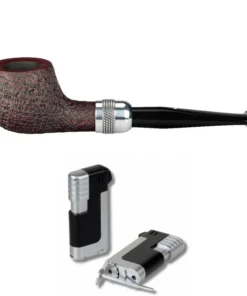 Vauen Pfeife * Chianti 567 Weißpunktedition + Necuma Pfeifenfeuerzeug